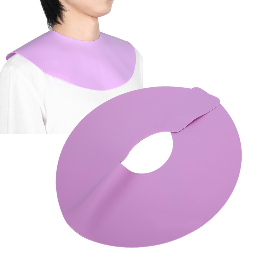 Barber Shop Silicone Hair Cutting Dyeing Cape Waterproof Hairdressing Shawl Round