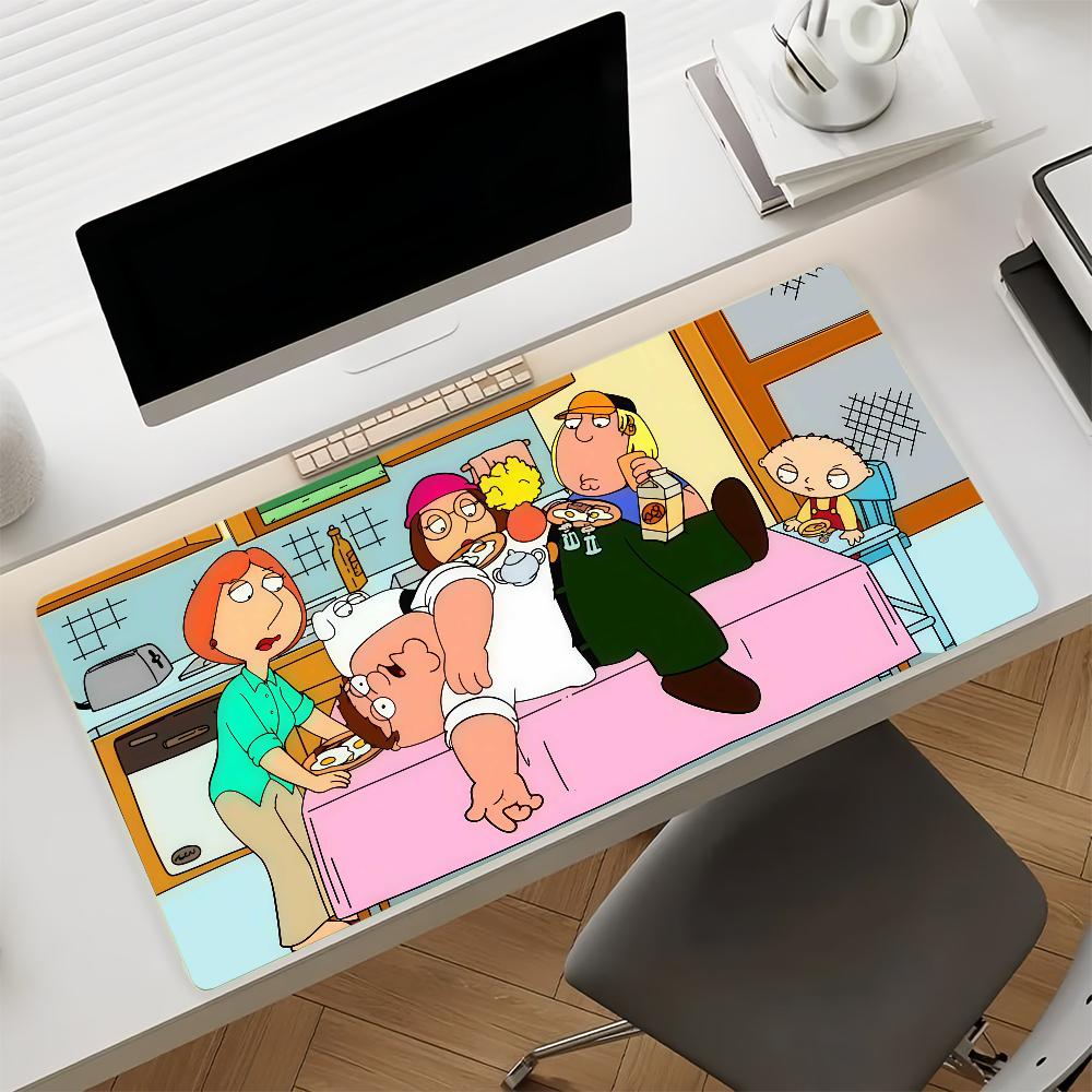 Cartoon FFamily Guy Mouse Pad Nonslip Rubber Computer Mat Gamer Balance Decoracion Deskmat Laptop Office Large