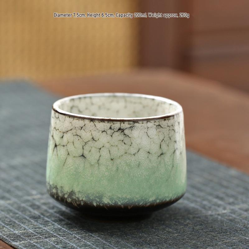 Retro Coarse Pottery Ceramic Coffee and Tea Cup for Home Use