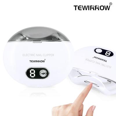 Tagliaunghie elettrico automatico con luci UV Tagliaunghie di sicurezza Lima per unghie Ricaricabile Tagliaunghie per bambini anziani