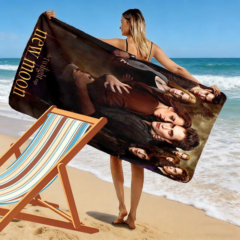 Blutdurst: Vampire Diaries Strandtuch Outdoor Camping Strandtuch für Urlaubsfotos Schwimmen Saugfähiges Badetuch schnelltrocknendes Badetuch Strand