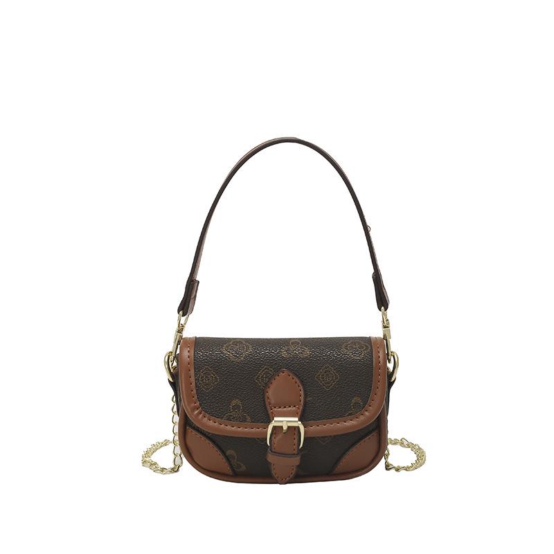 

Children s Crossbody Bag: 2025 European & American Chain Mini Underarm Shoulder Bag for Girls