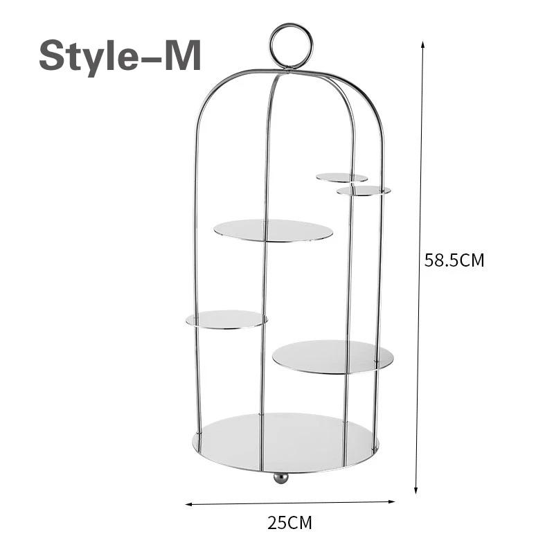 Wedding Buffet Cake Set Up Dessert Table Decorations Display Rack Set European Style Snack Rack Food Stand Cake Stand Cake Stand