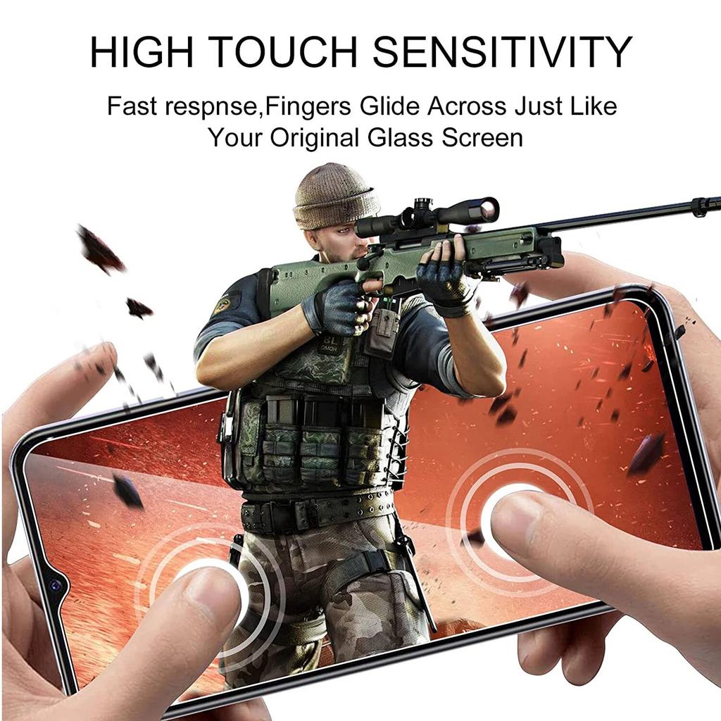 4Pcs Tempered Glass For Vivo Y21 Screen Protector Glass Film