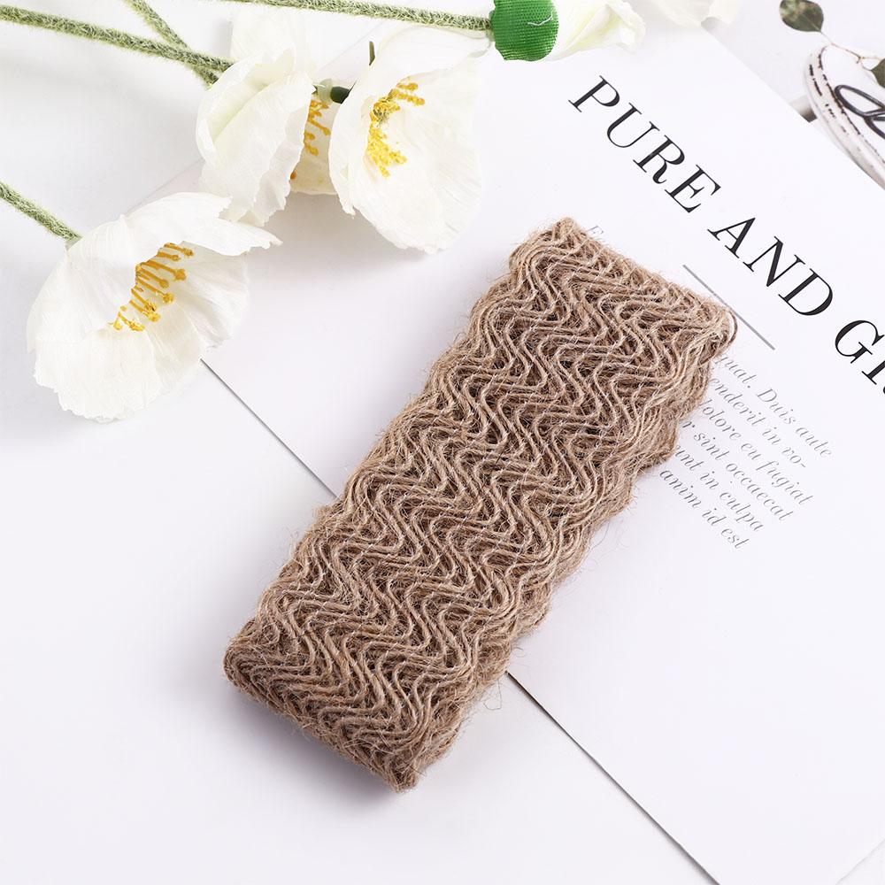 Crafts Gift Wrapping Gift Box Decor Woven Jute Ribbon Wedding Party Supplies Hemp Rope Burlap Roll
