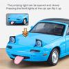Neu 1:24 Mazda Miata MX5 MX-5 Automodell aus Legierung im Maßstab 1:18, Druckguss-Metall, Miniaturauto, Sound- und Lichtsammlung, Kinderspielzeug, Fahrzeuggeschenk
