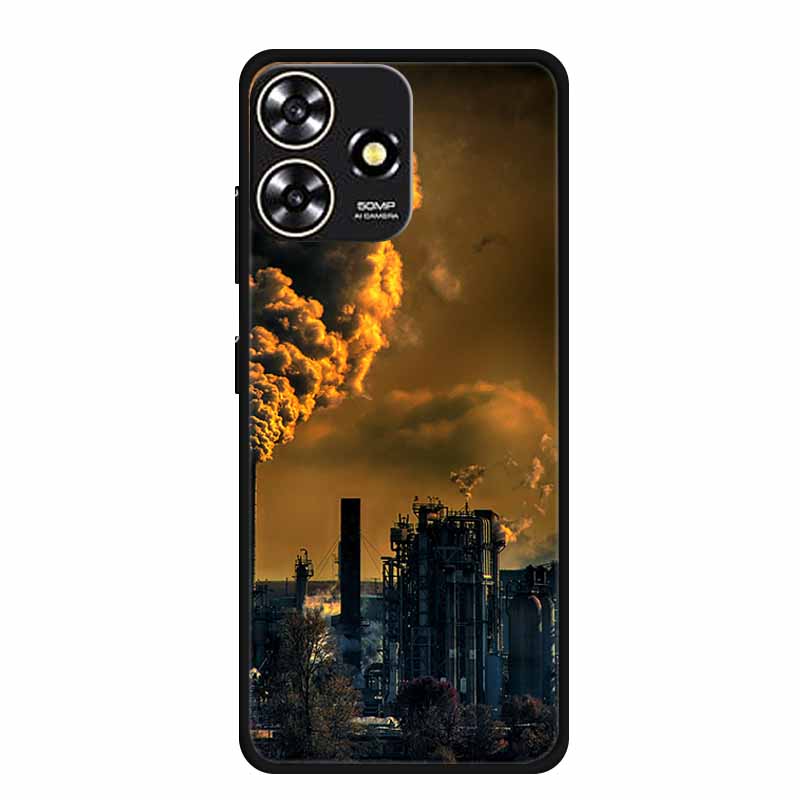 Für ZTE Blade V50 DESIGN 4G Hülle Original Weiches Silikon TPU Handyhüllen Rückseite für ZTE V50 Design 4G Mode Planet Coque