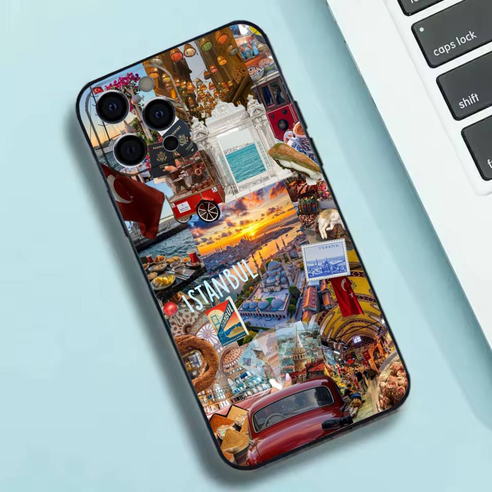 S-SceneryS Istanbul T-Turkey Phone Case Silicone Soft For IPhone 17 16 15 14 13 12 11 X XR Plus Pro Max Plus