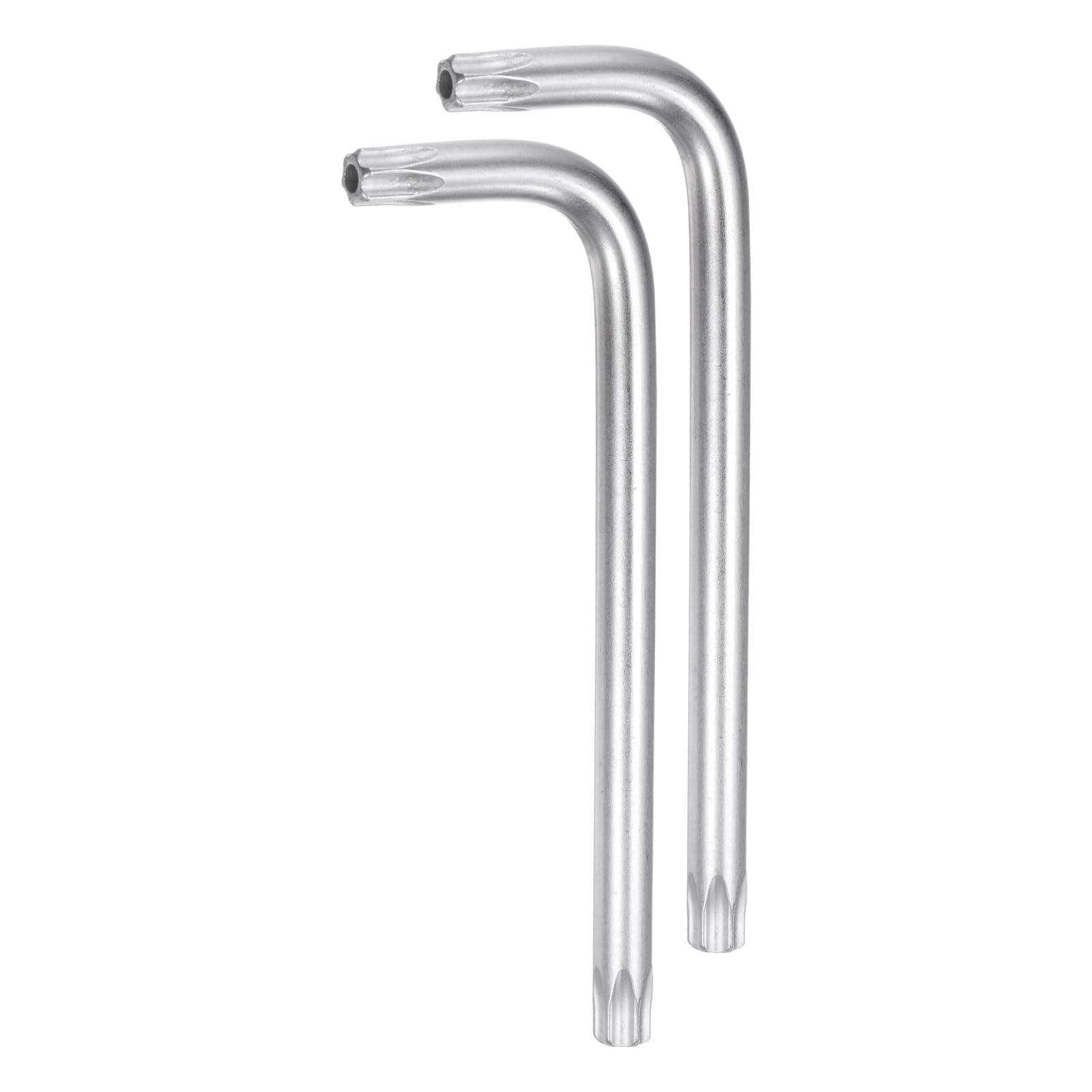 

uxcell T45 Torx Starkey Ручной инструмент из хром-ванадиевой стали для автомобилей и дома Набор из 2 ключей с защитой от несанкционированного доступа, L-образный 6-гранный ключ, Ремонт,