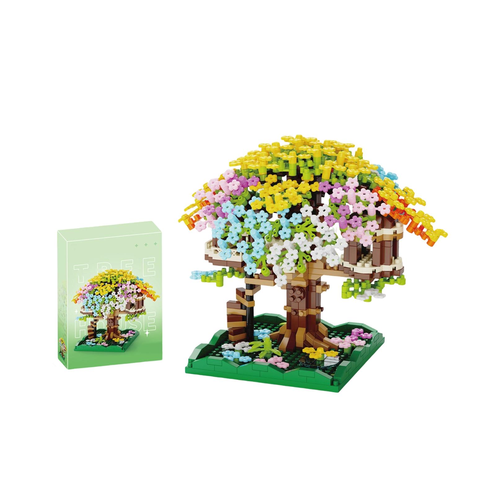 

Flower, Bonsai Tree, Building Set, Tree House Building , Creative Gift For Girls.