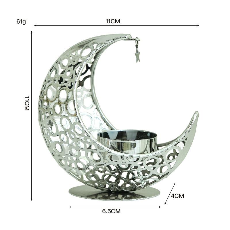 Halbmondförmiger Metall-Räuchergefäß, Goldener Wohnzimmer-Desktop-Aroma-Diffusor, Dekorationsartikel