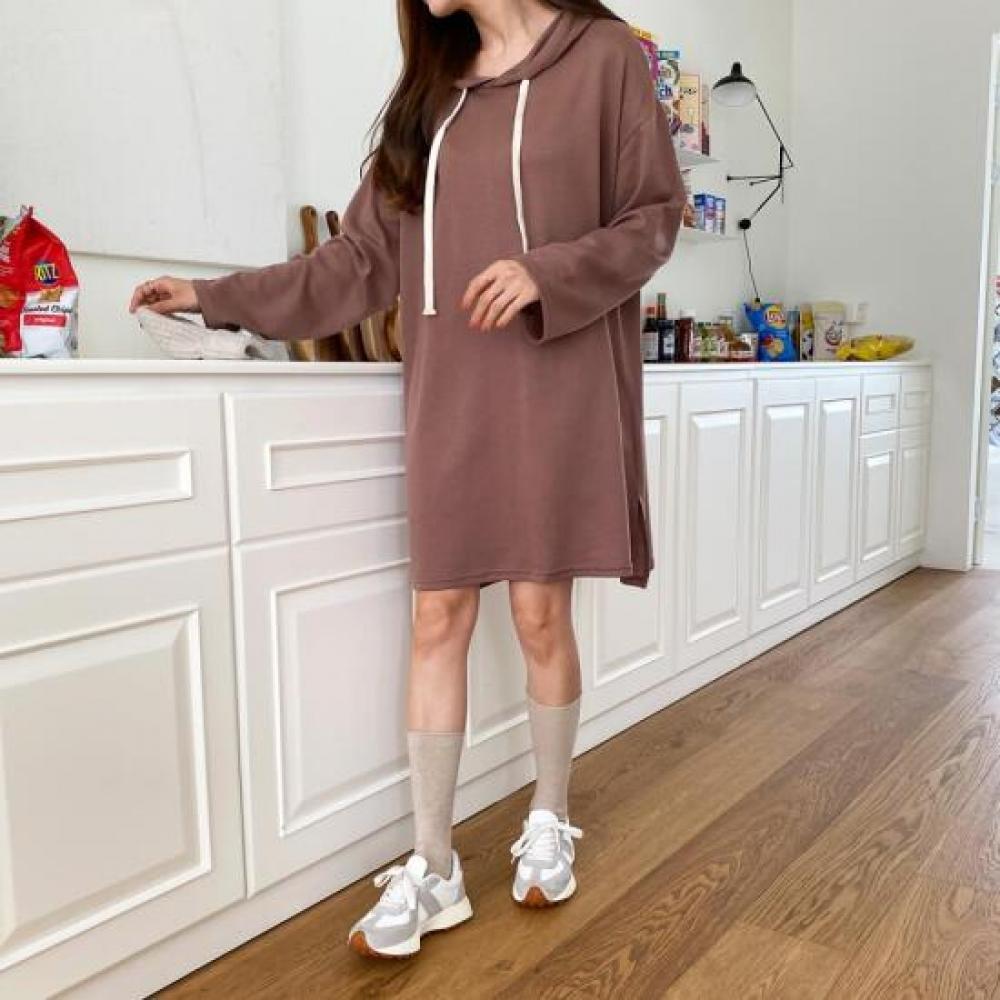 New Arrivals Open Run Hoodie Women Long Sleeve Box Fit Dress Oversize