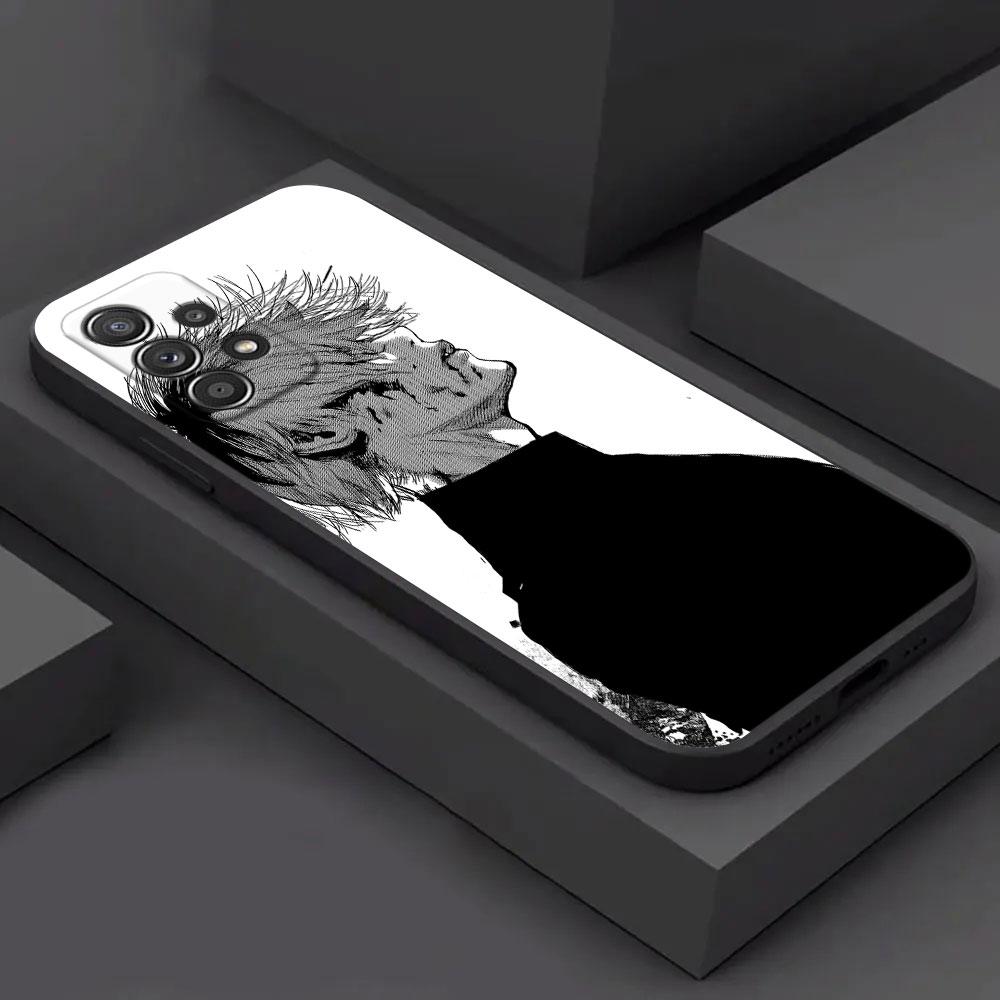 

For Samsung Galaxy A56 Case A54 A52 A53 5G A36 A34 A35 A33 A32 A72 A26 A25 A16 Phone Case Tokyos Kens Ghouls Kanekis Anime Cover Samsung A16 5G