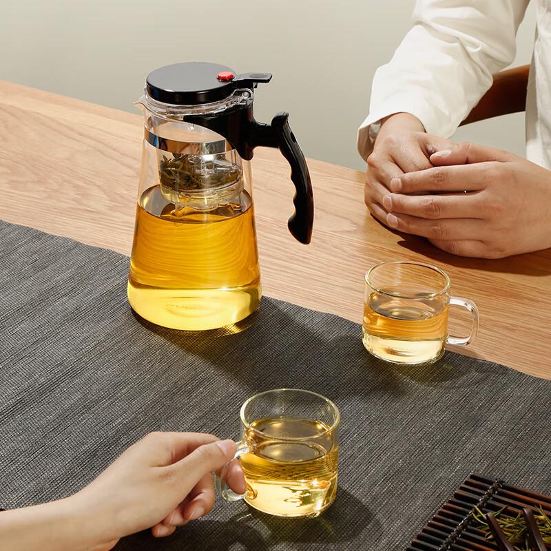Fuguang Heat-Resistant Glass Tea Infuser Press Pot