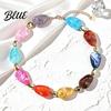 Short Collarbone Necklace Colorful Chunky Beaded for Women Resin Beads