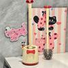 Bow Household Toilet Brush Long Handle Base Dead Corner Set Toilet Brush Bathroom Cleaning Wall Mounted Artifact