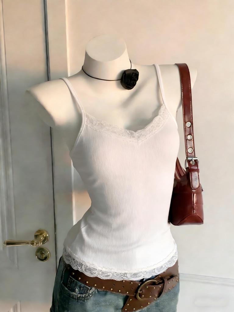 New Sexy Sweet Lace V-Neck Camisole