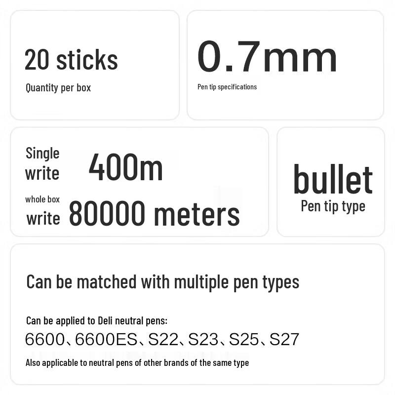 Deli S761 Gel Pen Refill