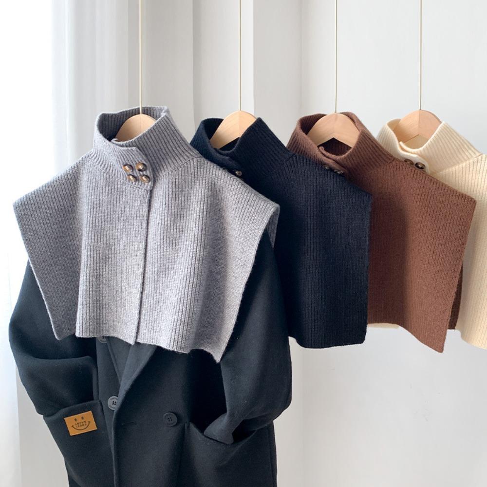 

Thicken Knitted Scarf Warm Coat Pullover Fashion Fake Collar Shawl Women s
