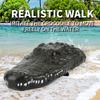 2.4G Remote Control Floating Crocodile Boat Outdoor Toys for Boy Kids Simulation Crocodile Heads RC Ship Boat Children' Toy Gift