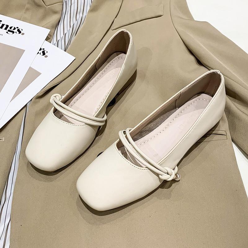 

New soft-soled single shoes women s spring skirt is not tired, one pedal is beautiful Mary Jane grandma shoes 40