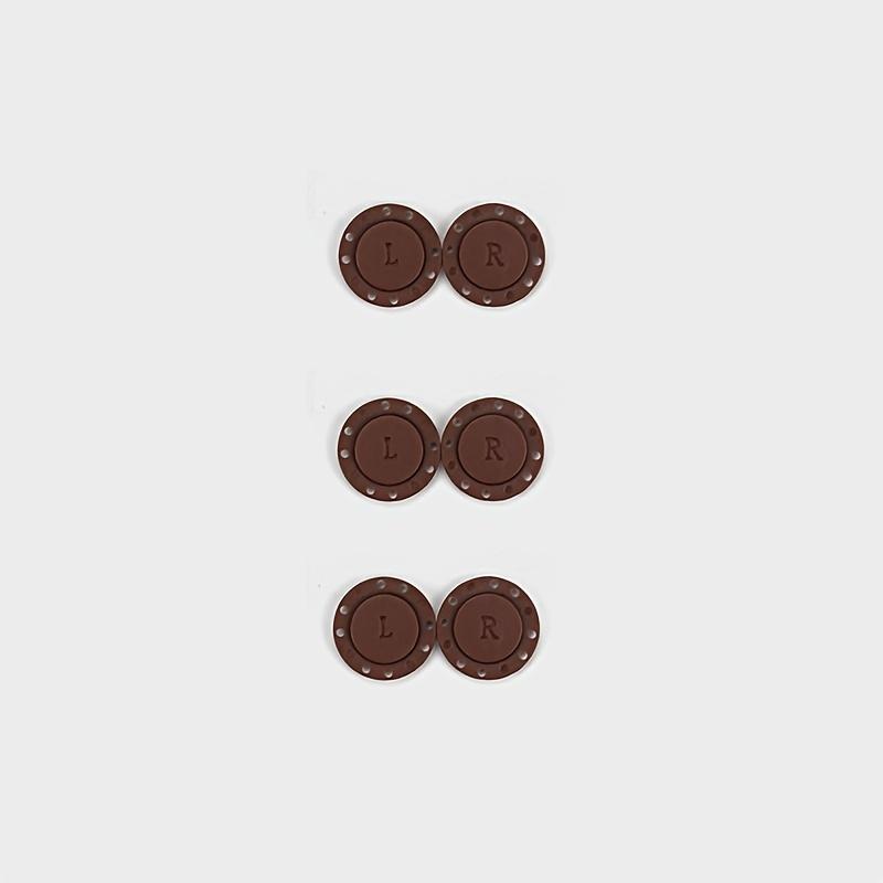3 pairs (6pcs) of magnetic buttons, strong fixed invisible buttons, for clothes and bags, down jackets and coat plastic buttons