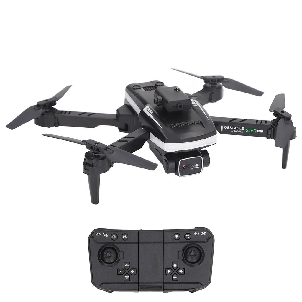 S162 RC Drone Obstacle Avoidance WIFI Drone Remote Control Quadcopter with 4K HD Dual Camera LED