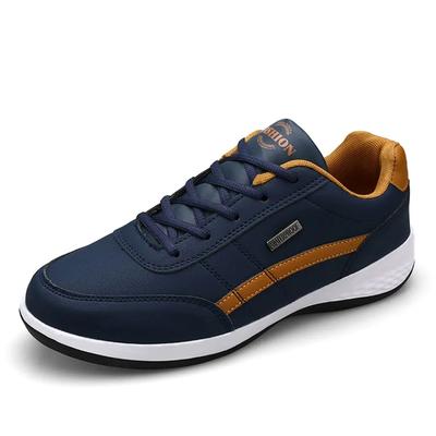 Moda Günlük Ayakkabılar Erkek Dış Mekan Tenis Spor Ayakkabıları Hafif Rahat Bağcıklı PU Antrenör Erkekler İçin Normalden Daha Küçük Beden