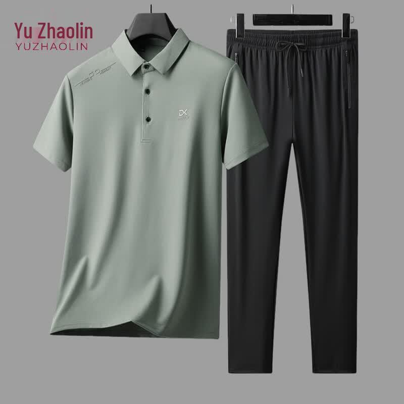 YUZHAOLIN Men s Summer Casual Two-Piece Set XXXXL