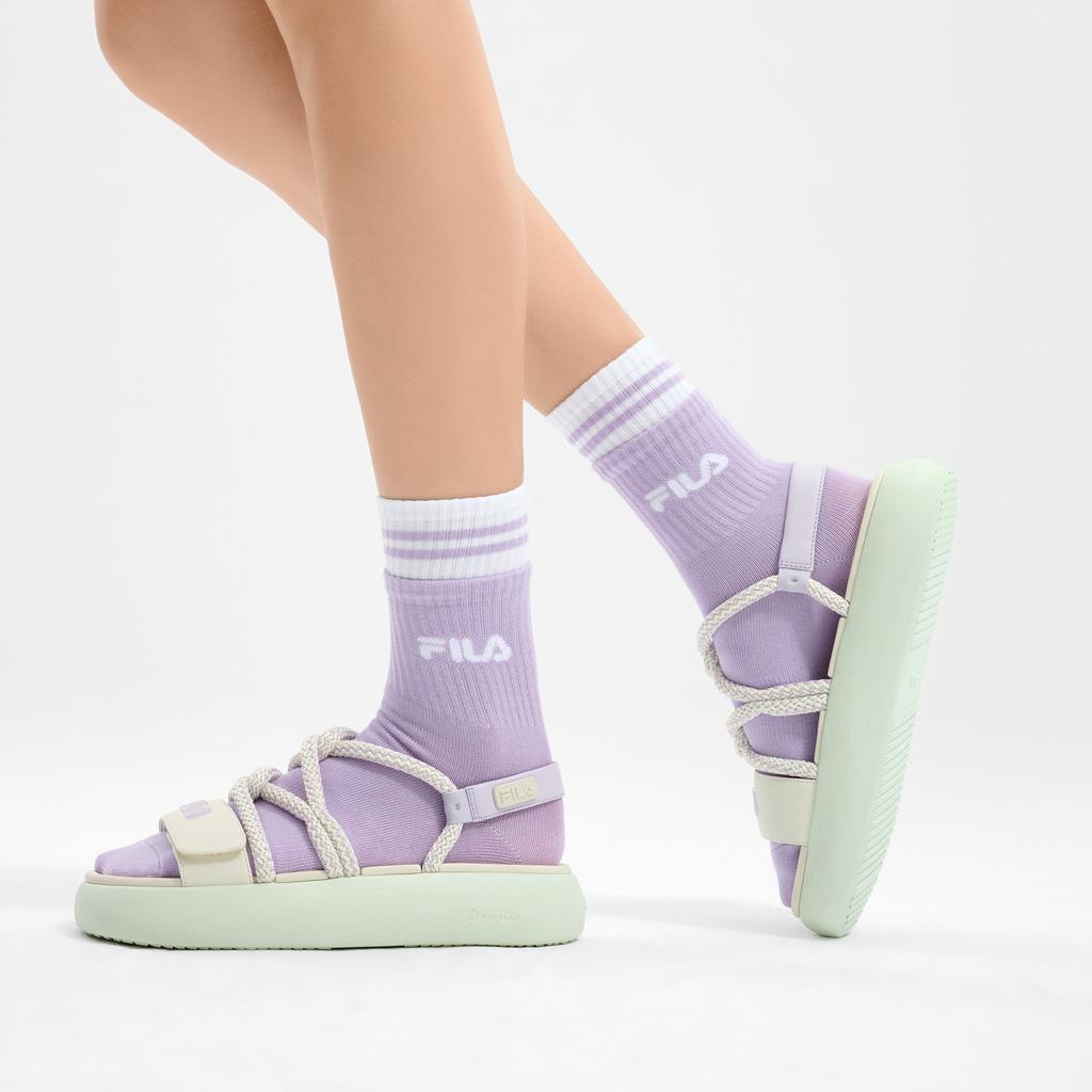 Fila Churro Comfortable Casual Fashion Versatile Beach Sandals Women Sandals Light-Purple F12W421404FBO