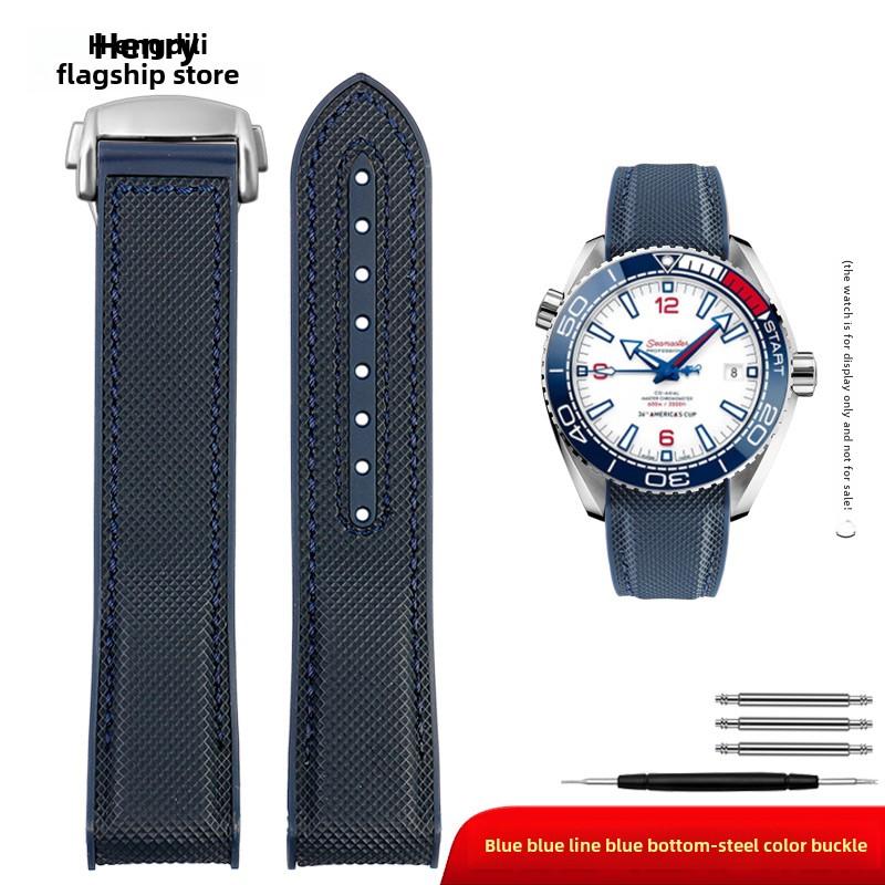 For Omega Seamaster 300 Observatory Ocean Universe 600 Nylon Rubber Silicone men WatchBand 20mm 21mm 22mm Watch Strap Bracelet