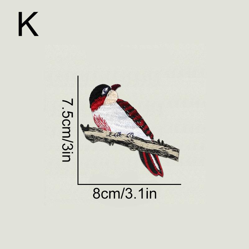 

1PC Craft Enthusiasts DIY SU Embroidered Cute with Intricate Floral for Clothing Sew-On/Iron-On Appliques Bird Patches