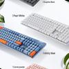 Logitech K865 Wireless Dual-Mode Red Switch Mechanical Keyboard, Pearl White