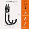 EV Charger Holder Wall Mount | Heavy-Duty J-Hook For Cable Retractor, Durable Steel Hook For Indoor/Outdoor Use, Electric Vehicle Cord Organizer