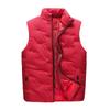 Men  Winter Fashion Stand Collar  Color Waistcoat Vest Jacket Top Coat