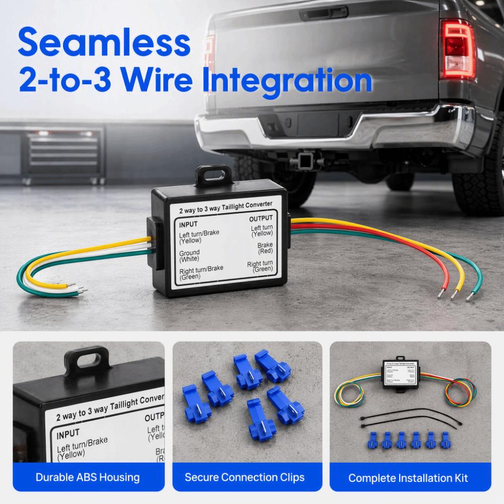 ABS Trailer Light Converter Durable Electrical Signal Converter Trailer Wiring Upgrade