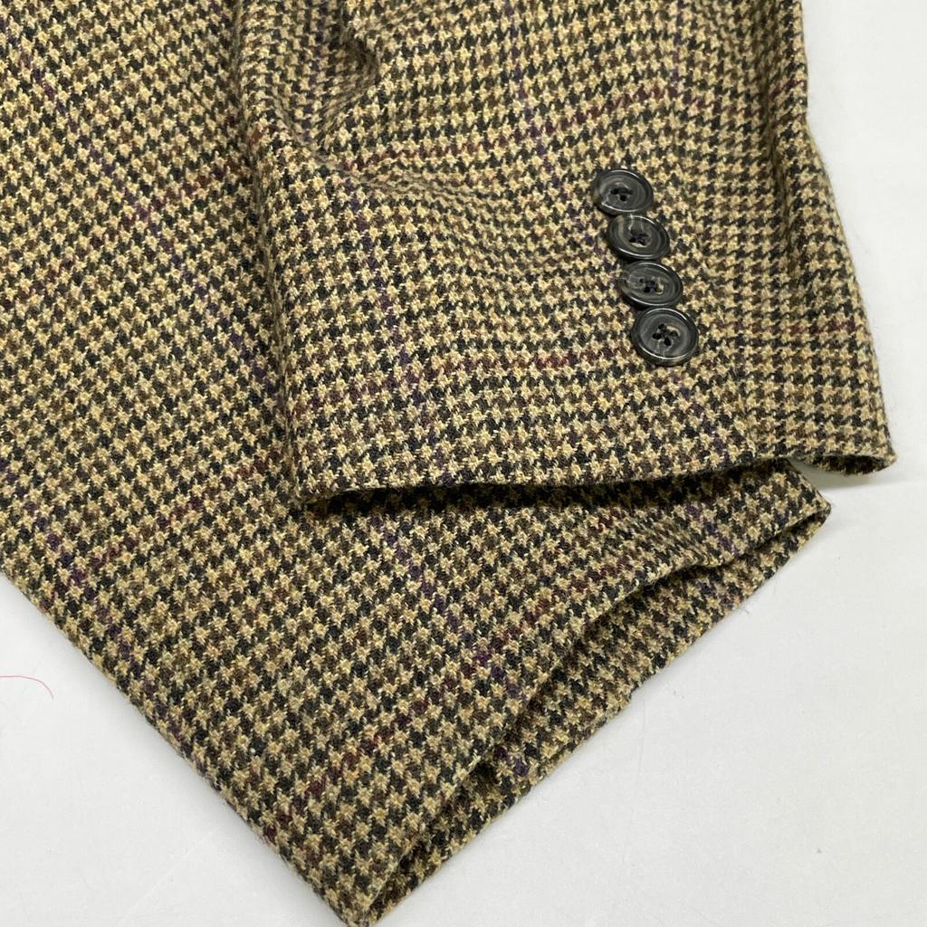 POLO RALPH LAUREN 715582643001 POLO 2 SPORTCOAT Houndstooth sports coat Jacket 38 BrownUsed