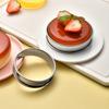 304 Stainless Steel Round Mousse Ring Household Chiffon Cake Mold Cake Tart Ring Double Rolled Cookie Molds