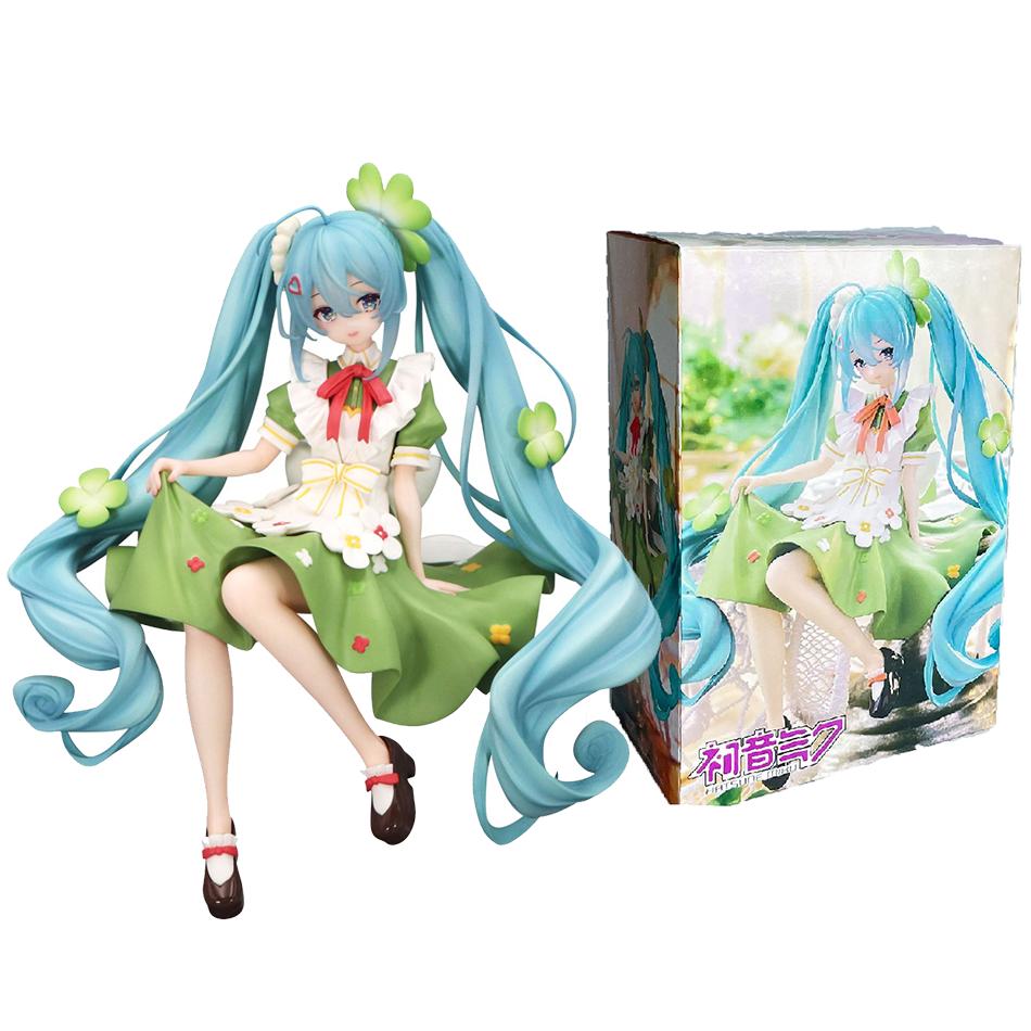 New Hatsune Miku Anime Figure Toys Flower Fairy MIKU 3 Kinds Kawaii Cartoon PVC Action Figurine Model Dolls Birthdays Gifts Kids