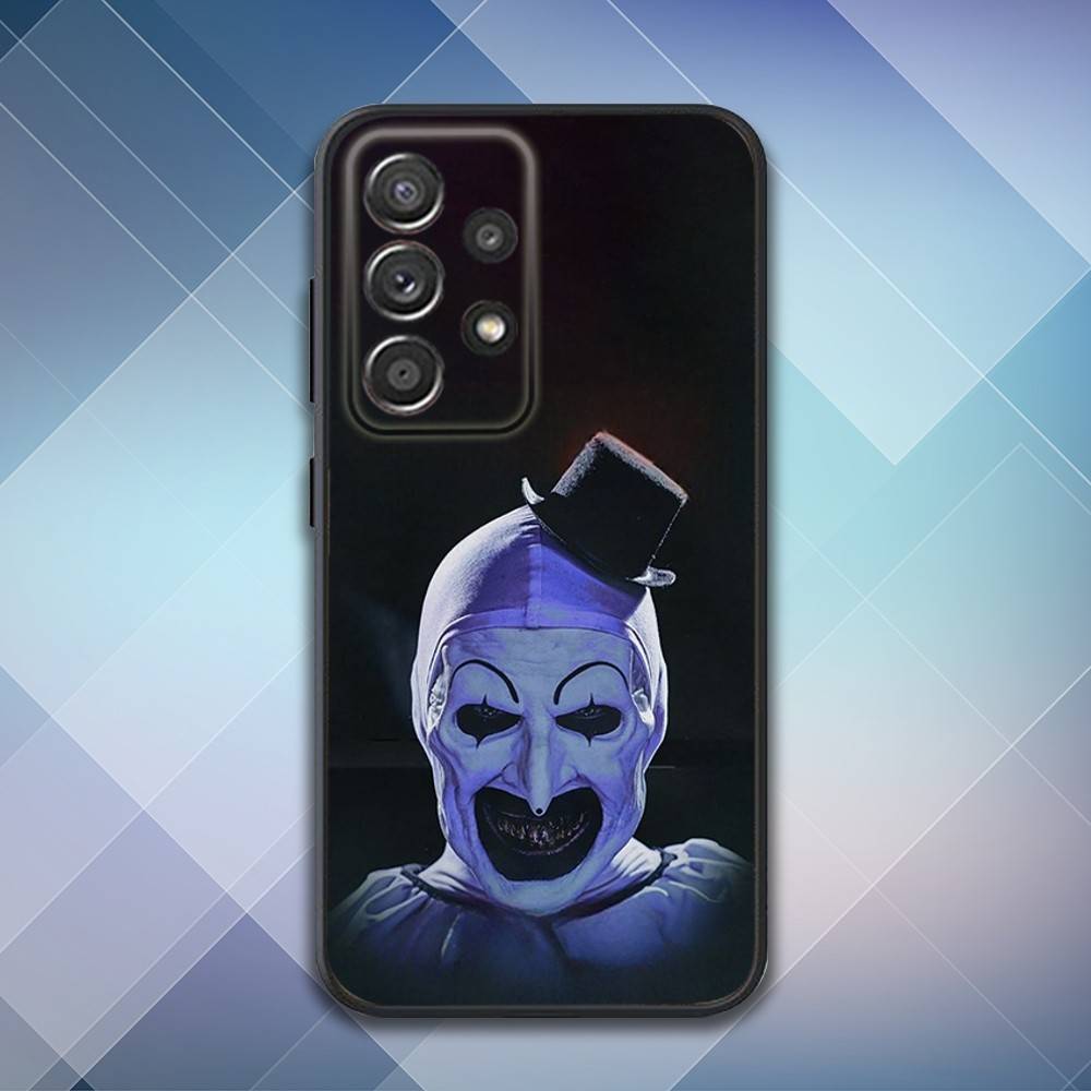 Art the C-Clown Horror Phone Case For Samsung S25,S24,S21,S22,S23,S30,Ultra,S20,Plus,Fe,Lite,Note,10,9,5G Black Cover