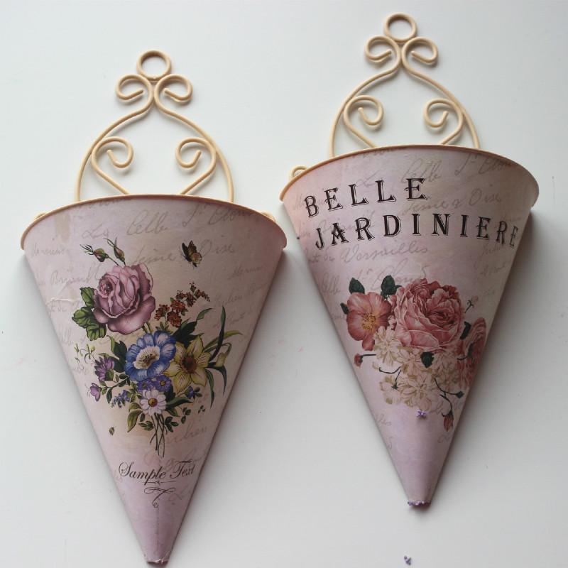 Buy 1Pcs Plastic Wall Hanging Flower Pot Wall Flower Basket Rural