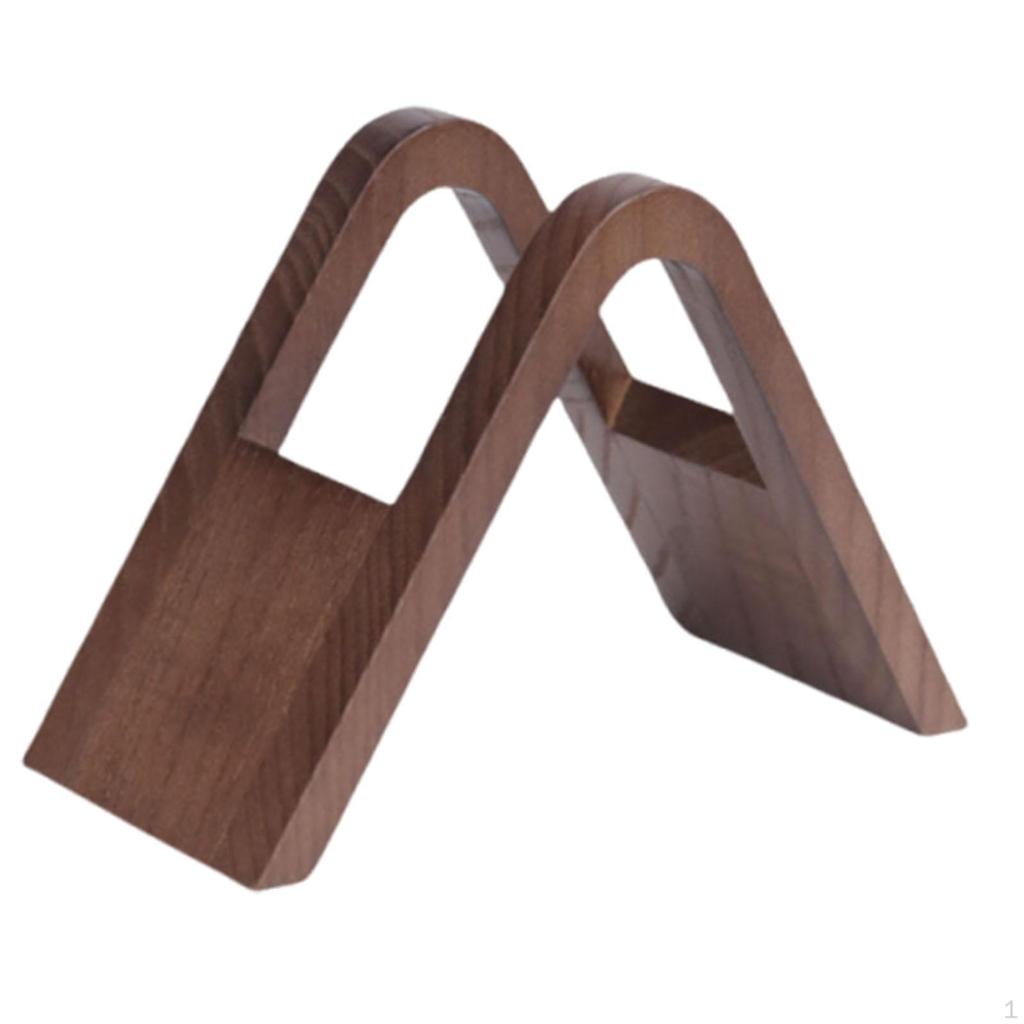 Coffee Paper Holder , Papers Stand Wooden, Storage Rack Accessories for Countertop,