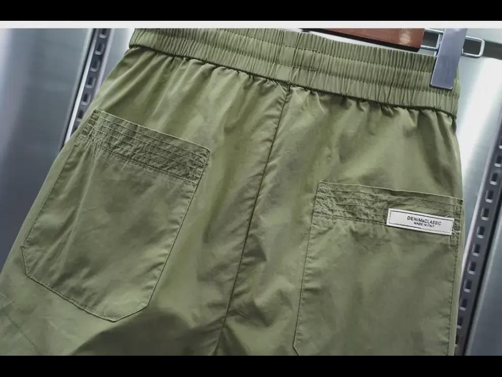 2023 Men's Trendy Cropped Pants: Casual Spring & Autumn Sports Style