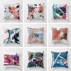 Home Decor Colorful Abstract Pattern Digital Print Pattern Cushion Cover Suitable For Sofa Bedroom Car Pillow Cover