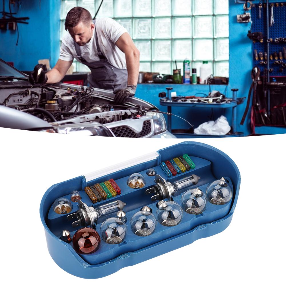 30pcs H7 12V 55W Auto Car Emergency Light Bulb Fuse Kit Universal Spares