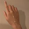 CANNER Bracciale con Charm in Argento 925 Stile INS Occhio di Cavallo Zircone con Catena ad Anello per Donna Uomo Coppia Gioielli da Festa