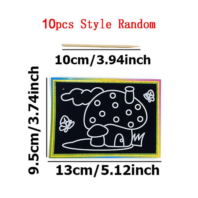 

Детская скретч-картина Набор для рисования своими руками Игрушки для рисования Креативный красочный мультяшный милый Студенческие канцелярские товары Подарок-награда TMZ