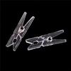 20Pcs Mini Clear Plastic Doll Clothespin Photo Paper Peg Clips Laundry Hangers
