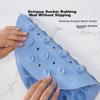 Bath Scrubber Wall-Mounted Back Scrubber Lazy Silicone Back Massager Self-Moisturizing Bath Brush Suction Cup Back Scrubber Foot Scrubber Sky Blue