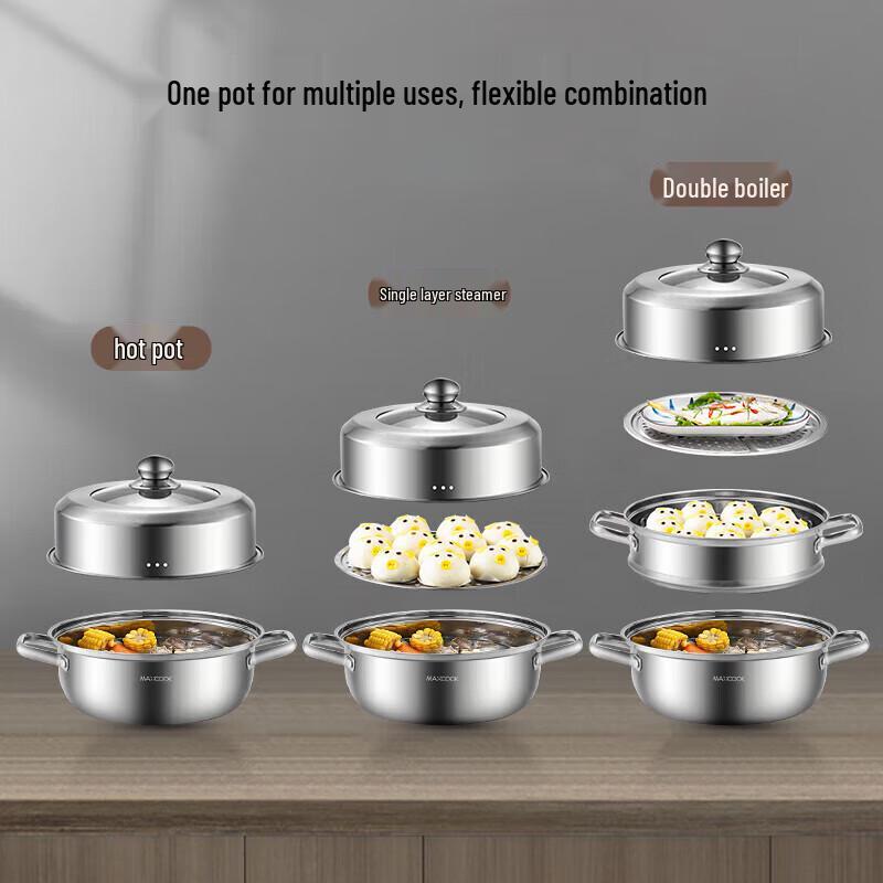 Mei Chu Double-layer Stainless Steel Steamer